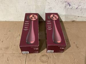 lot 221 image: LOT OF 2 PMD Clean - Smart Facial Cleansing Device with Silicone Brush & Anti-Aging Massager