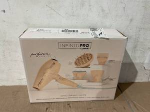 lot 230 image: INFINITIPRO BY CONAIR Performa Series Hair Dryer with Diffuser plus 3 Other Attachments