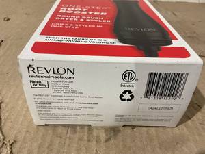 lot 233 image: Revlon One Step Root Booster Round Brush Dryer and Hair Styler