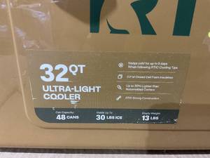 lot 234 image: RTIC 32 QT Ultra-Light Hard-Sided Ice Chest Cooler
