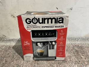 lot 105 image: Gourmia GCM4230 8-in-1 One-Touch Espresso, Cappuccino, Latte & Americano Maker with Automatic Frothing