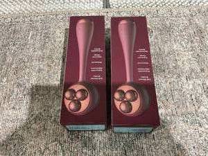 lot 110 image: LOT OF 2 PMD Clean Body - Smart Body Cleansing Device with Silicone Brush & Three Interchangeable Attachments