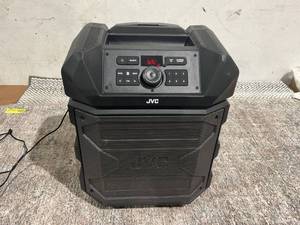 lot 113 image: JVC Trailgator 120 Rugged IndoorOutdoor Speaker, 120 Watts Powerful Premium Sound, 30 Hours Battery Playback