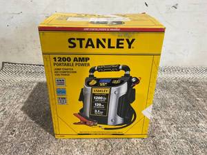 lot 119 image: Stanley 1200 Peak Amp Jump Starter & Power Station with 120 PSI Compressor