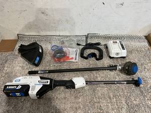 lot 71 image: HART 40 Volt Cordless Brushless 15-inch String Trimmer Kit, (1) 4.0Ah Lithium-Ion Battery