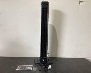lot 525 image: Vornado 4T Oscillating Tower Fan with Remote Control, 40 Tall, Black
