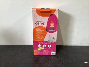 lot 536 image: Diaper Genie Expressions Pail White, Odor-Controlling Diaper Disposal System, One Pail & One Refill