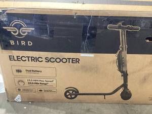 lot 498 image: Bird Electric Scooter 300-watt, Black
