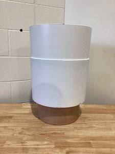 lot 499 image: Better Homes & Gardens 14in Laurie White Resin Planter LOT of 2