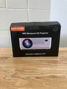 lot 485 image: Dxyiitoo Native 1080P Projector with WiFi and Two-Way Bluetooth