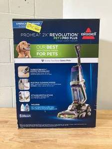 lot 486 image: BISSELL ProHeat 2X Revolution Pet Pro Plus Upright Deep Cleaner 3588F