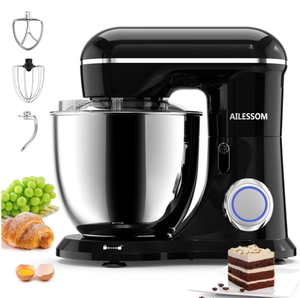 lot 147 image: Ailessom Stand Mixer,6.5-QT 660W 10-Speed Tilt-Head Food Mixer, Kitchen Electric Mixer