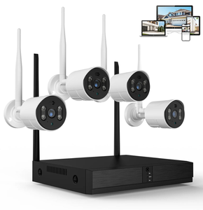 lot 264 image: 4PCS TOPVISION Wired Security Camera System, 8CH 3MP NVR, 1080P Surveillance Cameras with Color Night Vision