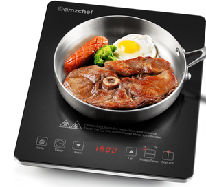 lot 578 image: Amzchef Portable Induction Cooktop AMZCHEF 1800W Induction Stove Burner With Ultra Thin Body