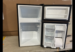 lot 293 image: Arctic King 3.2 Cu ft Two Door Mini Fridge with Freezer, Stainless Steel