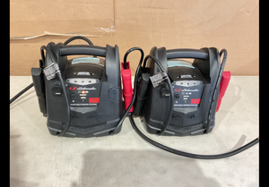lot 294 image: LOT OF 2 Schumacher SJ1583 Portable Power Station, 800A Jump Starter  150-PSI Air Compressor