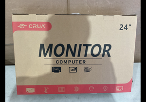 lot 273 image: CRUA 24 144hz180hz Curved Gaming Monitor, FHD 1080P Frameless Computer Monitors