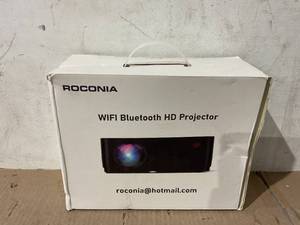 lot 265 image: ROCONIA 5G WiFi Bluetooth 4K Support Native 1080P, 15000LM Full HD Movie Projector