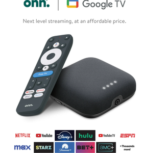 lot 179 image: onn. Google TV 4K Pro Streaming Device (New, 2024