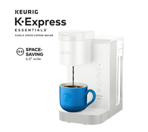 lot 452 image: Keurig K-Express Essentials Single-Serve K-Cup Pod Coffee Maker, Cloud White