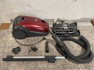 lot 142 image: Kenmore 600 Series Friendly Lightweight Bagged Canister Vacuum with Pet PowerMate, Red
