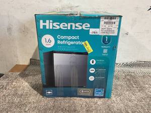 lot 146 image: Hisense 1.6 cu. ft. Compact Refrigerator Silver