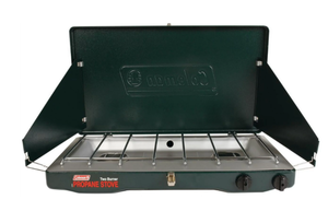 lot 546 image: Coleman Brand, Matchlight 10,000 BTU 2-Burner Propane Stove, black