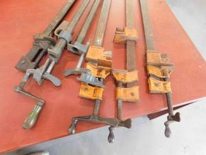 lot 28 image: lot of 6 -- five foot clamps