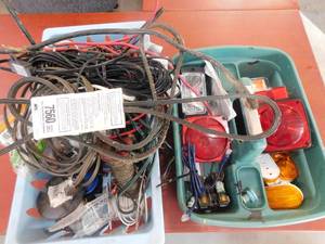 lot 38 image: lot of wiring, trailor lights