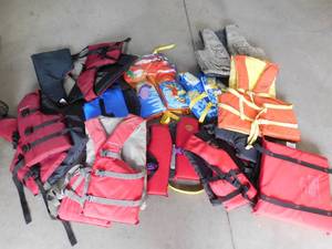 lot 49 image: Lot of Life jackets.