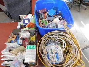 lot 52 image: HUGE lot of electrical supplies