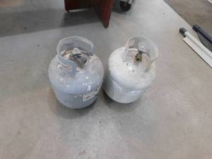 lot 97 image: (2) 20lb Propane Tanks
