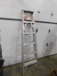 lot 101 image: Six foot Step Ladder