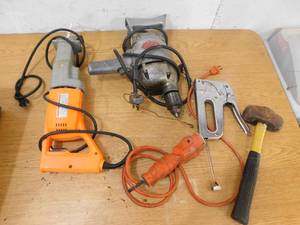 lot 109 image: Drill - Sawzall - Light - Hammer Tool Lot