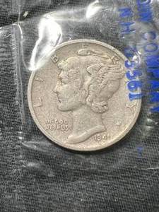 1941 US MERCURY DIME