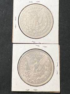 2 US 1921 MORGAN SILVER DOLLARS