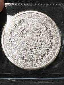 1 TROY OZ .999 FINE SILVER AZTEC ROUND
