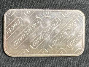 1 TROY OZ .999 FINE SILVER ENGELHARD BAR