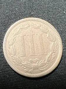 1867 US 3 CENT NICKEL