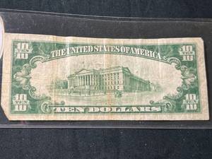 1929 US $10 NATIONAL BANK OF LINCOLN NE NOTE
