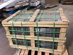 lot 1 image: 27 Boxes of MSI Franrivers Gray Onyx 24 in. W x 48 in. L Polished Porcelain Floor and Wall Tile (16 sq. ft.Case) Customer Returns See Pictures