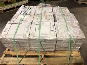 lot 5 image: 36 Boxes of Daltile Glacier White 12 in. x 12 in. Ceramic Floor and Wall Tile (11 sq. ft.  case) Customer Returns See Pictures