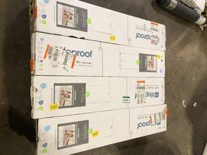 lot 11 image: 8 Boxes of Lifeproof Copperhill 6 MIL x Multi-Width x 48 in. L Click Lock Waterproof Luxury Vinyl Plank Flooring (19.5 sqftcase) Customer Returns See Pictures