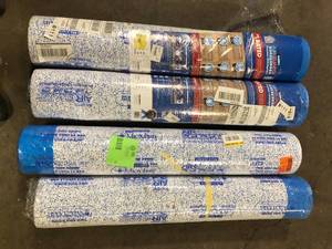 lot 12 image: Lot of ROBERTS AirGuard 100 sq. ft. 40 in. x 30 ft. x 2 mm 5-in-1 Underlayment with Microban for Laminate and Engineered Wood Floors Customer Returns See Pictures