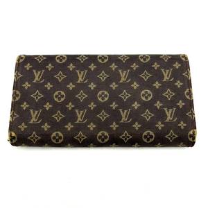 lot 20E image: Louis Vuitton Sarah Monogram Mini Lin Long Wallet - Authentic $600 Retail