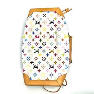 lot 5A image: Louis Vuitton Takashi Murakami White Multicolor Ursula Chain Bag - Authentic $2,500 to $3,500 Retail
