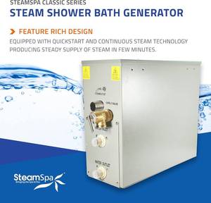 lot 2 image: SteamSpa White Steam Generator