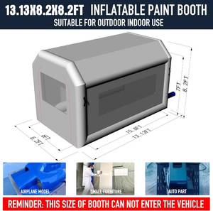 lot 6 image: Sewinfla Portable Inflatable Paint Booth Tent