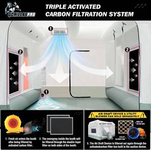 lot 7 image: Gorillaspro Portable Inflatable Paint Booth