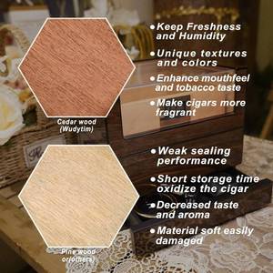 lot 13 image: Wudytim Spanish Cedar Humidor Cigar Box